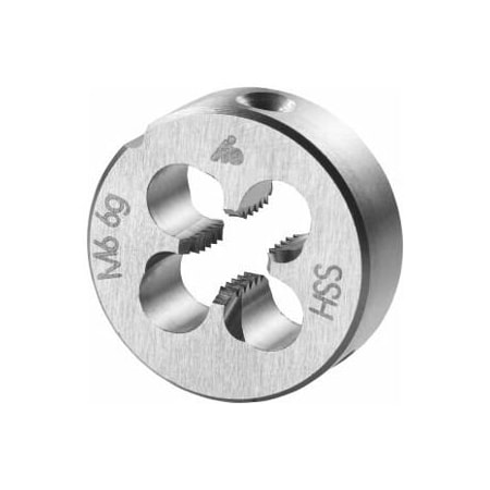 Holex M6X1 HSS Round Die, Closed/Pre-Slit Form 140330 M6